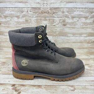 Timberland Dragon Chinese New Year Edition Black Leather Red Men's Size 11M